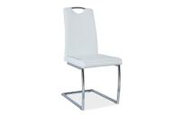 H-414 szék króm/fehér textilbőr Készlet erejéig