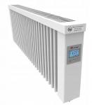 THERMOTEC-Slimm1200 W,  samott betétes elektromos hőtárolós radiátor, 98cm széles, 31cm magas, 34kg, digitális termosztá
