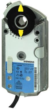 Siemens GAP191.1E AC/DC 24 V, 6 Nm zsalumozgató, DC 0(2)...10 V / 0(4)...20 mA, meghibásodás elleni elektroniku