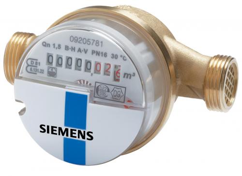 Siemens WFK30.D080 Mechanikus vízmennyiségmérő modul csatlakozási lehetőséggel hidegvízre, 1.5 m³/h, 80 mm, G ¾ "