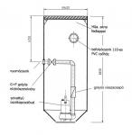 2.0 - PESZ 600 esővíz / talajvíz átemelő akna rozsdamentes szivattyúval;