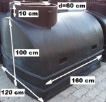 8.2 * GN2 Szivattyú / szerelő akna - dupla méret, lépésálló tetővel 