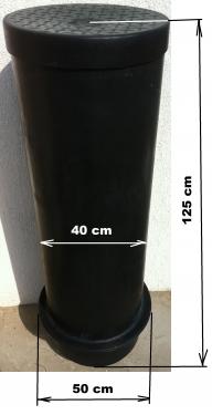 1.1 - ** DN 400 szennyvíz átemelő akna, lépésálló tetővel