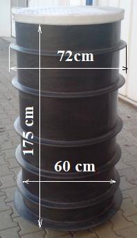2.1 - DN 600 Kültéri aknás esővíz és talajvíz átemelő telep / akna+szivattyú