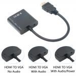 HDMI-VGA átalakító, konverter  + hang