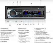 Autós MP3 Bluetooth Fejegység JSD-520