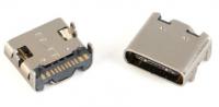 Micro USB-3.1 SMD 16P type-c aljzat SMD