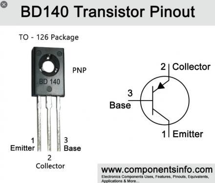 BD 140 PNP tranzisztor