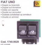 Spal ablakemelő kapcsoló Fiat UNO dupla 17400028 