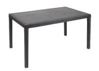 Műrattan barna asztal 138x78 cm